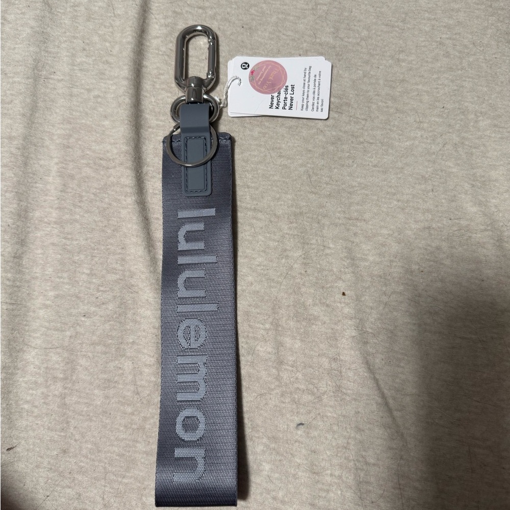 Lululemon Silver Keychain